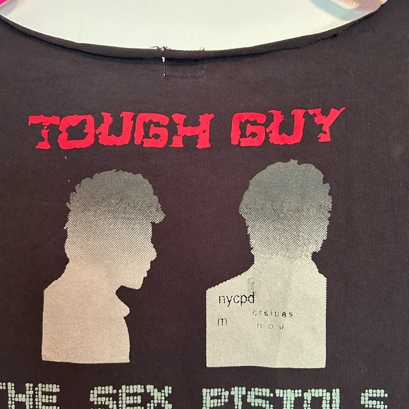 Rare Vintage Sid Vicious The Sex Pistols Graphic T-Shirt Size XL Punk Mugshot - Picture 7 of 10